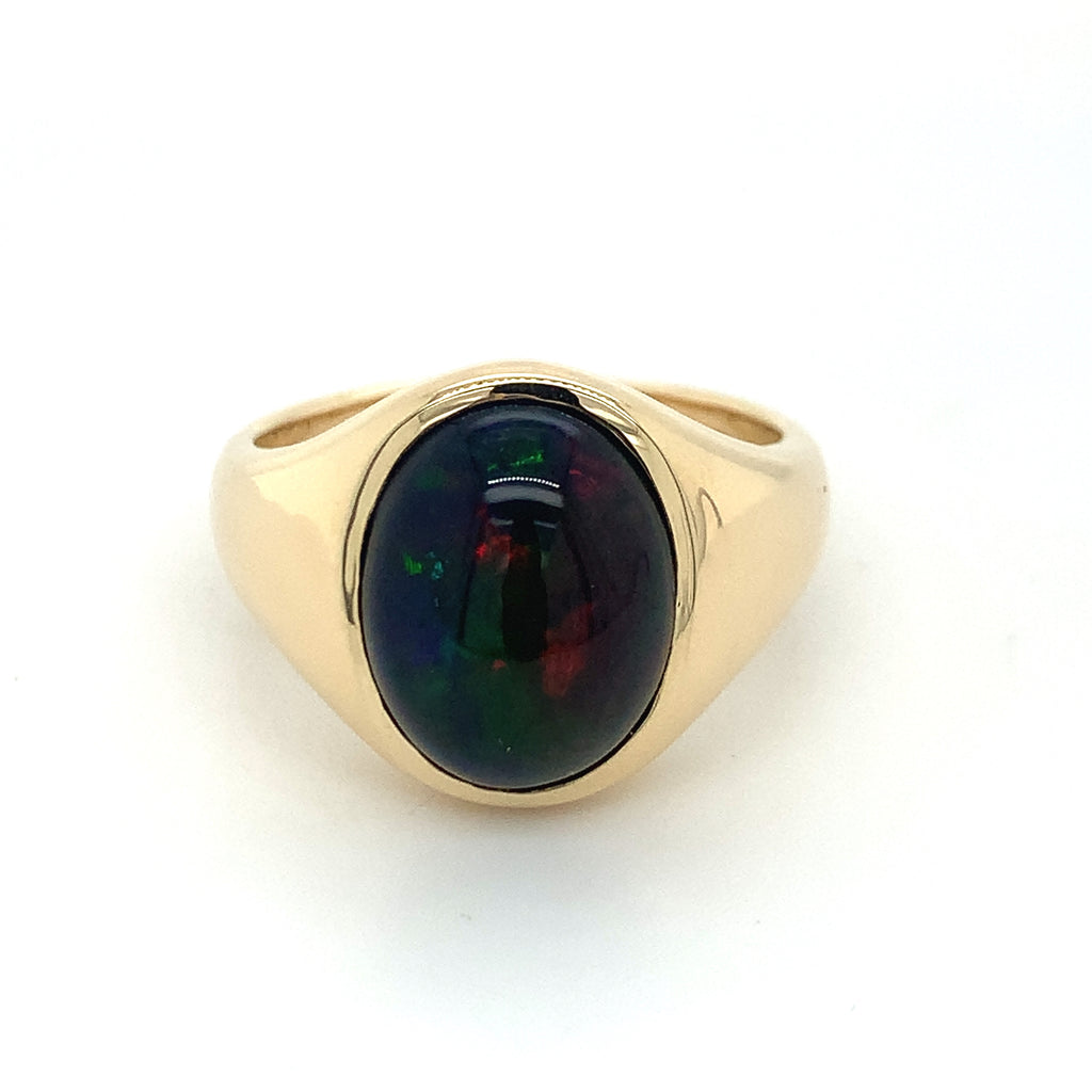 Custom Make - Opal Yellow Gold Ring