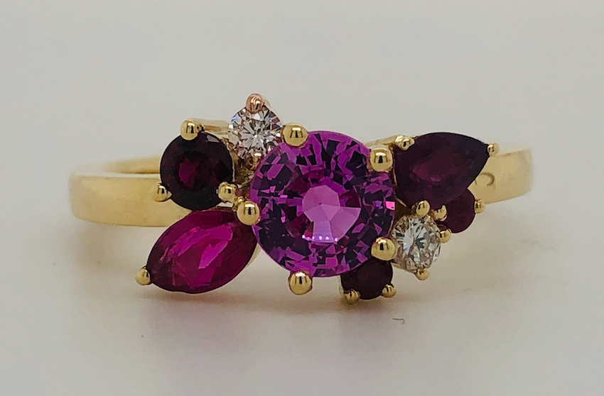 Ruby and Pink Diamond Ring