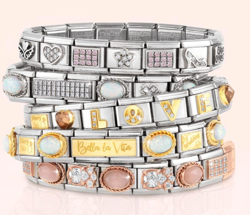 Silver nomination hot sale bracelet