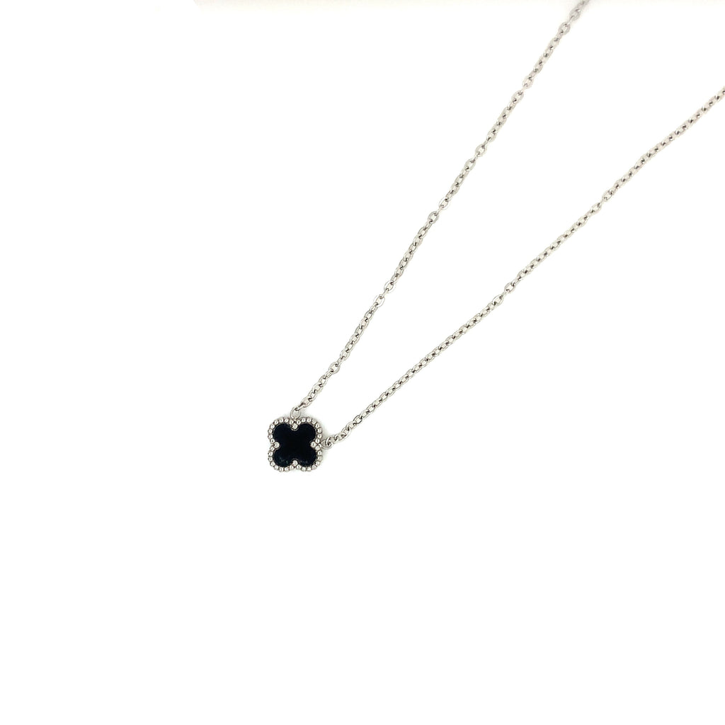 Clover Necklace - Black - 2 colours available