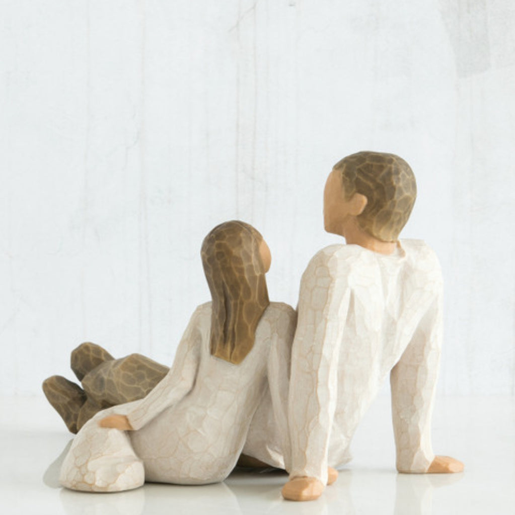Father and Daughter Figurine