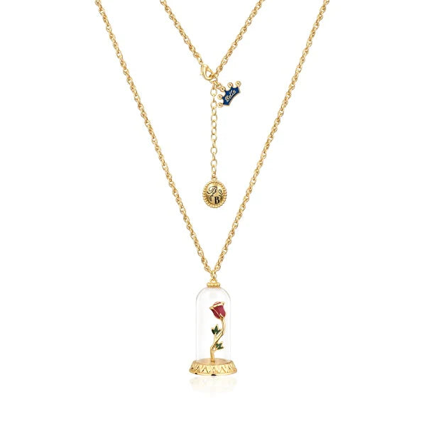 Beauty The Beast Enchanted Rose Necklace 2 colours available