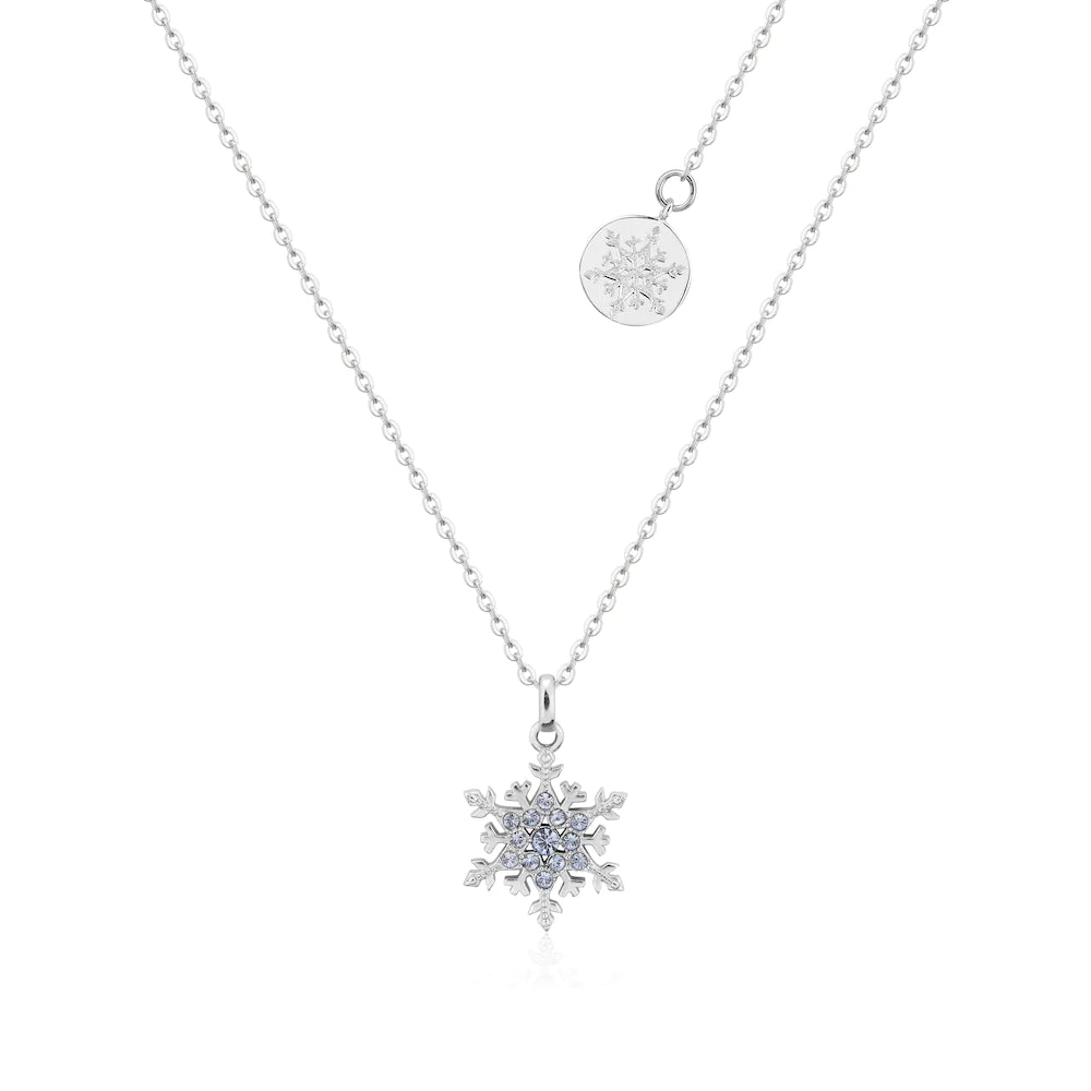 Frozen Elsa Snowflake Necklace Stud Earring Forever
