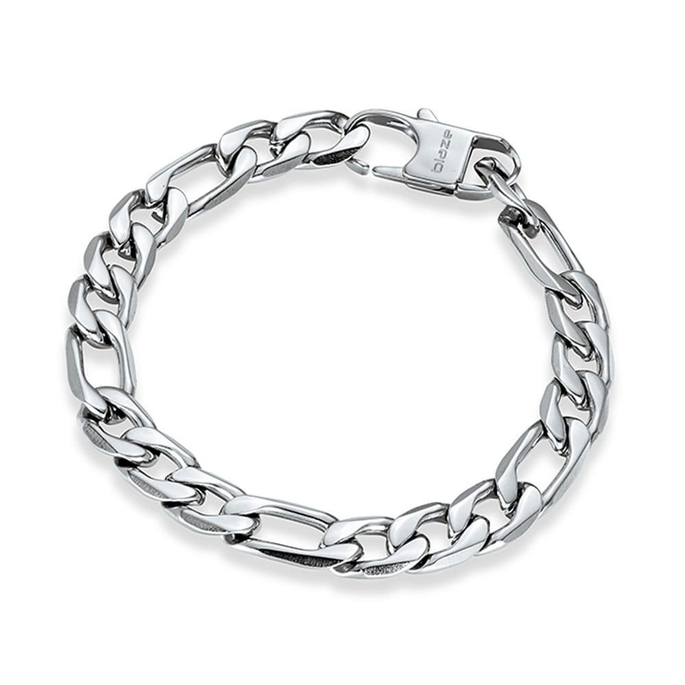 Men Bracelet -  Stainless Steel 10mm Curb Link