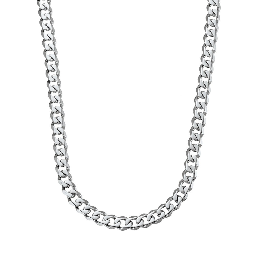 Necklace- 55cm Stainless Steel 6mm Curb Link