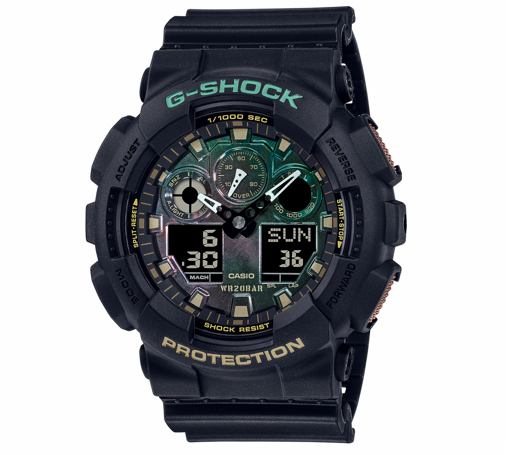 G Shock Duo Black/ Bezel Resin Watch