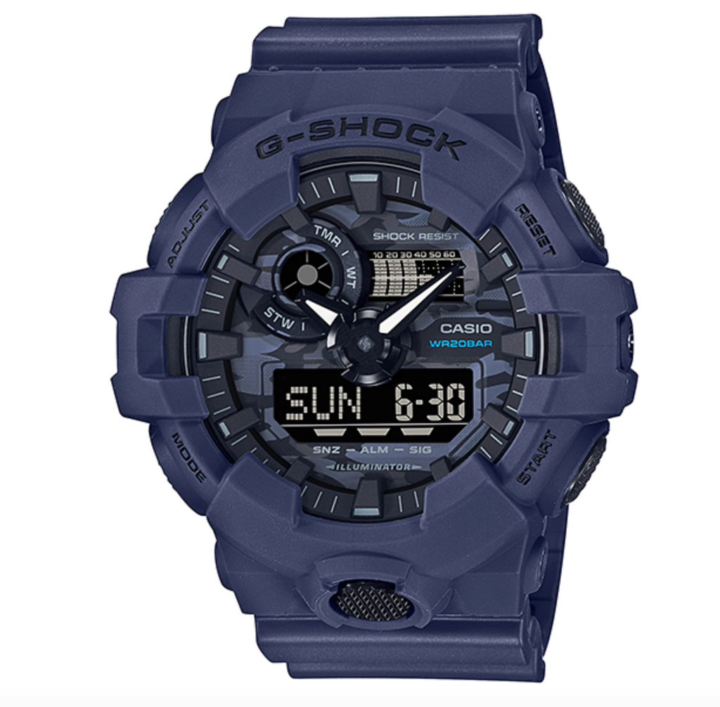 G Shock Dial Black/Navy Resin Watch