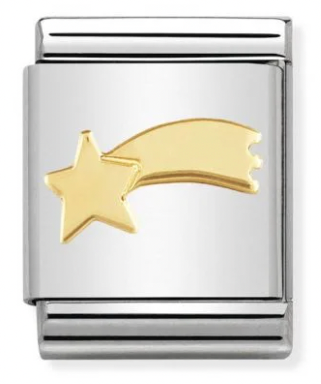 Big Links - Shooting Star in Gold Charm