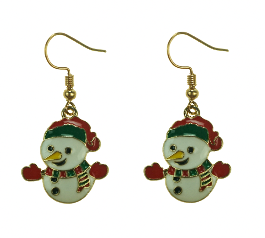 Christmas Snowman Fashion Earrings