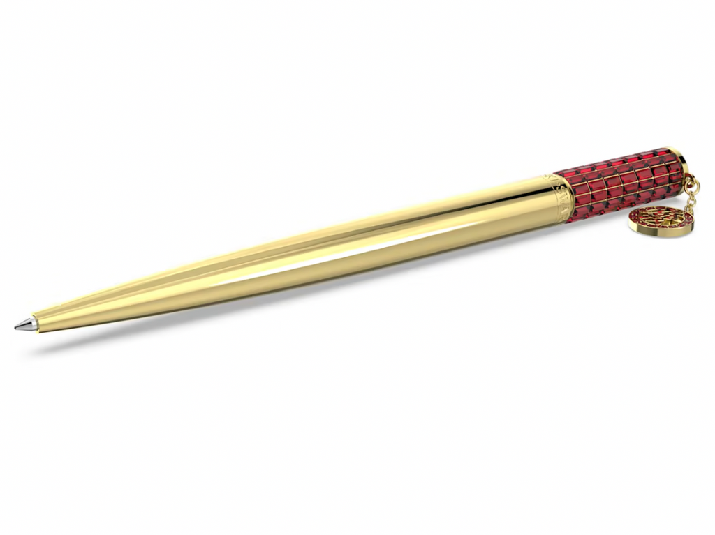 Alea ballpoint pen Red, Gold-tone plated