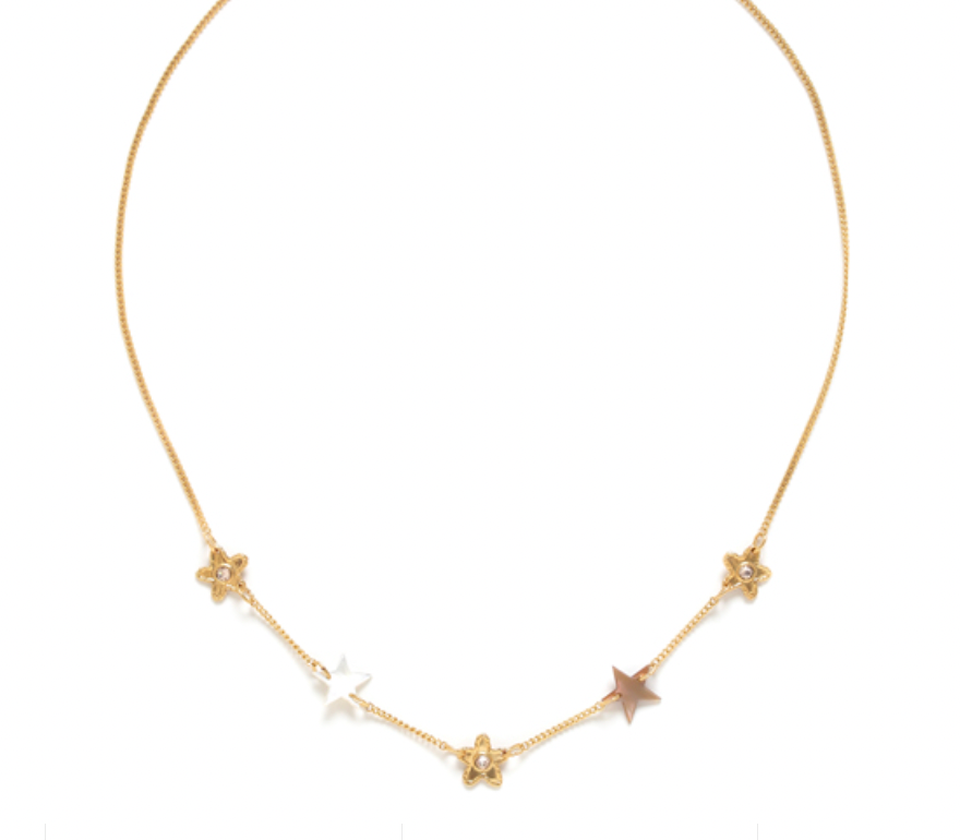 ESTRELLA alternate 5 star short necklace
