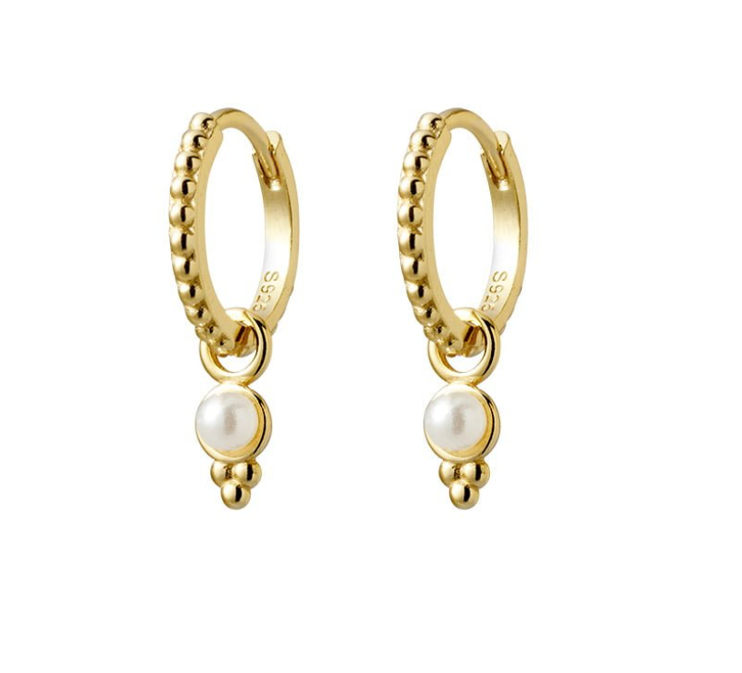 Earring -  Drop Pearl Earrings