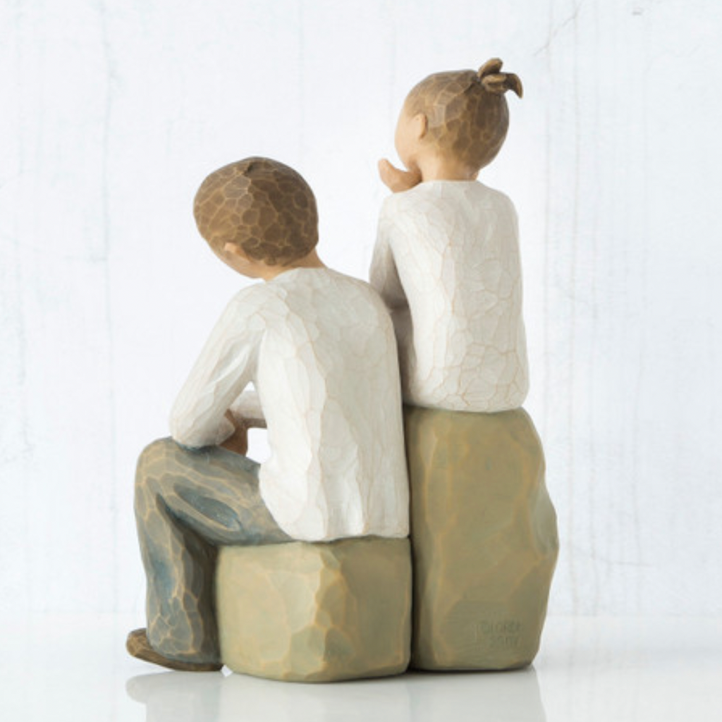 Brother and Sister Figurine