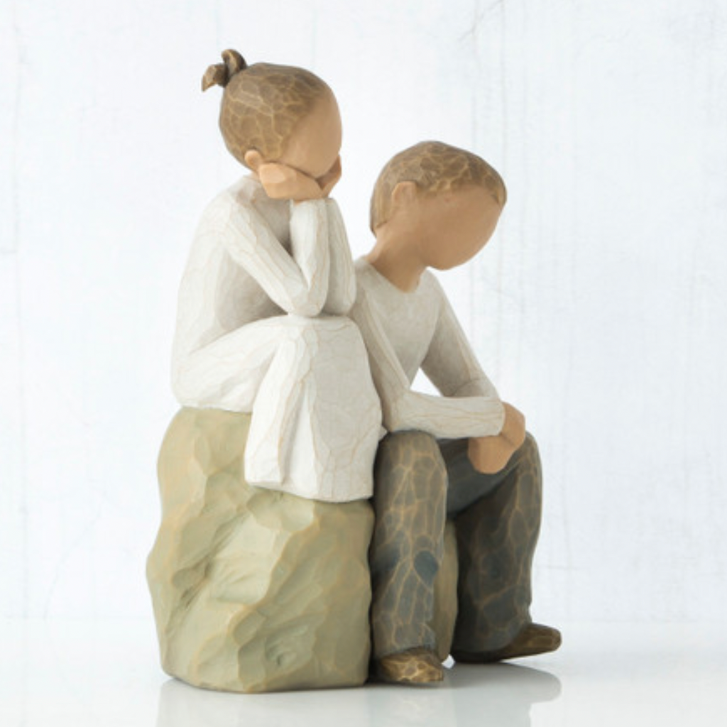 Brother and Sister Figurine