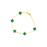 Clover Bracelet - Solid Green