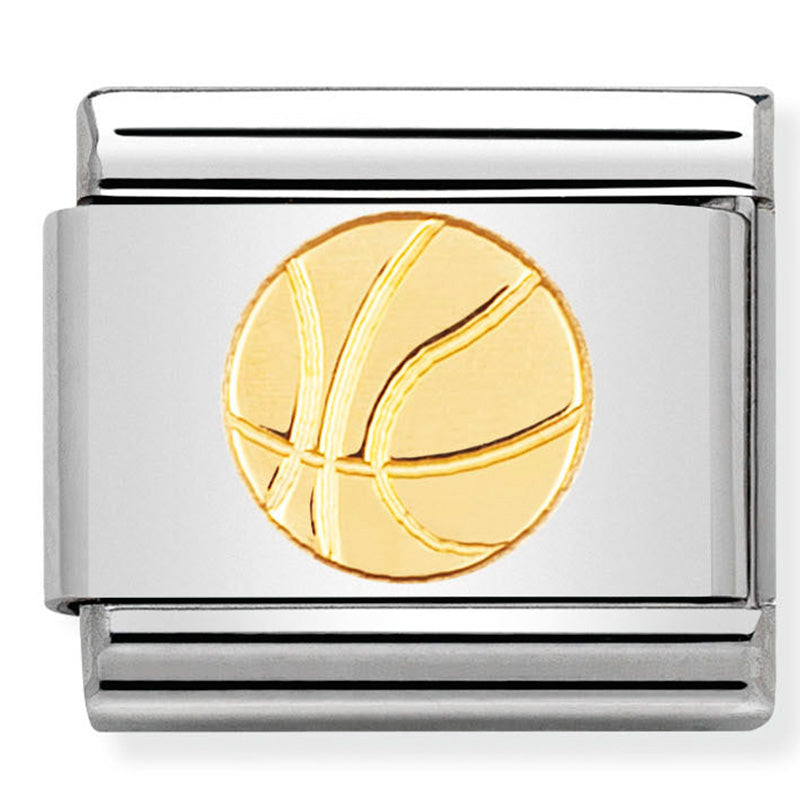 Nomination Basketball Gold Charm