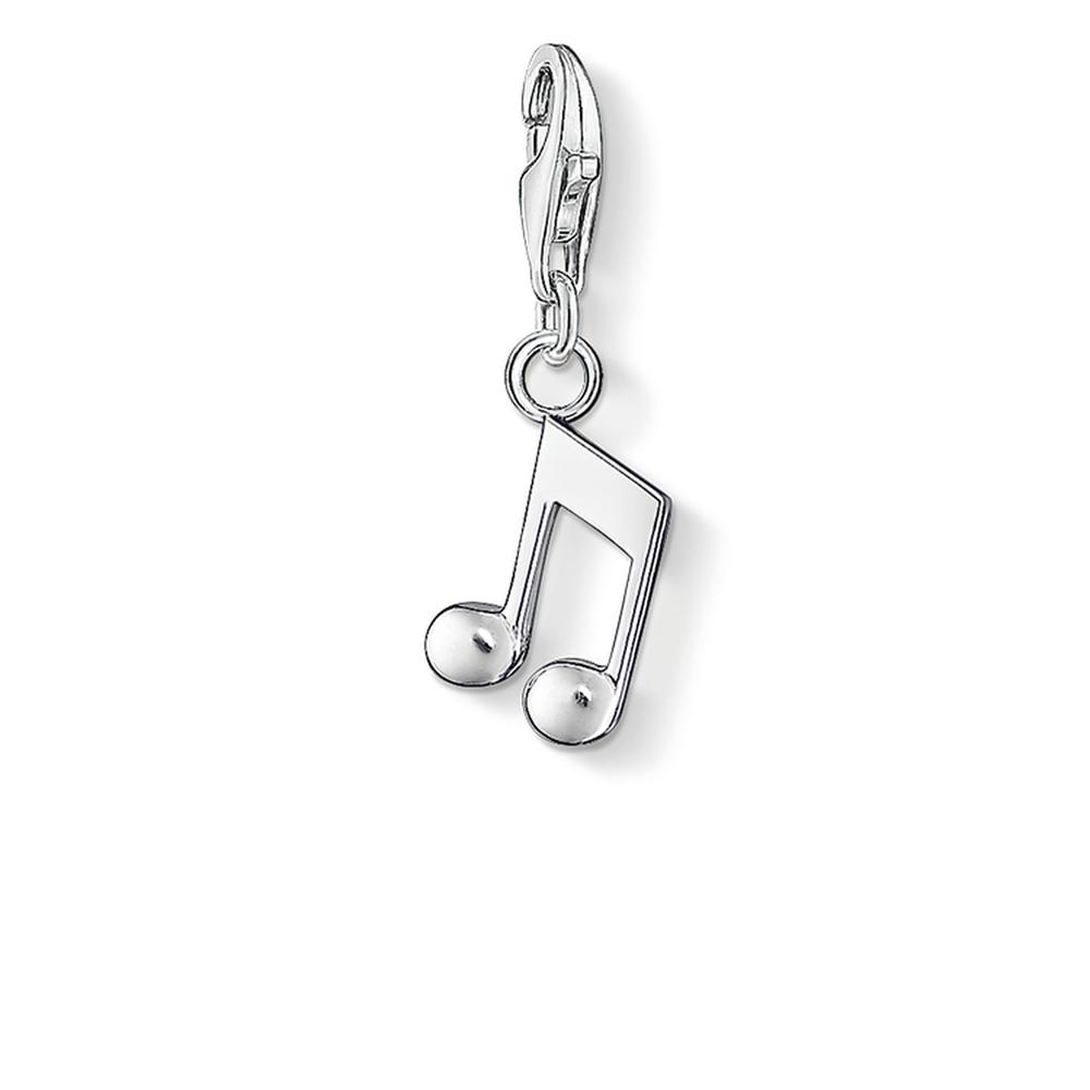 Music Note Silver Charm