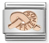 Nomination 430104/29 Friends Knot Rosegold Charm