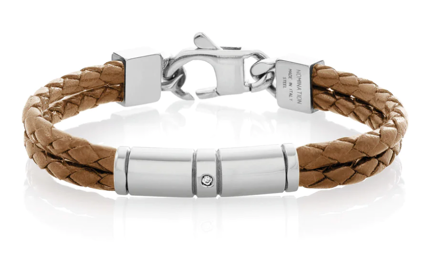 Tribe Double: Hazelnut Leather Bracelet