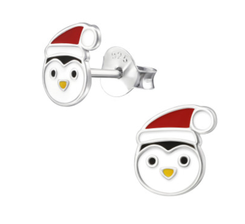 Kids Christmas Penguin Earrings