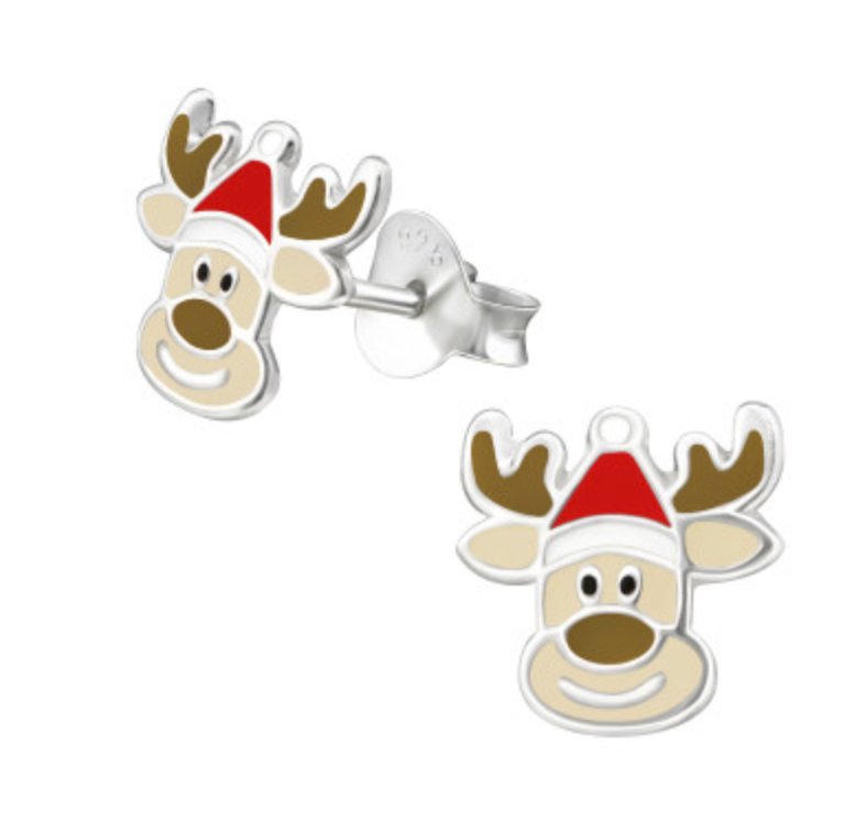 Kids Christmas Reindeer Earrings