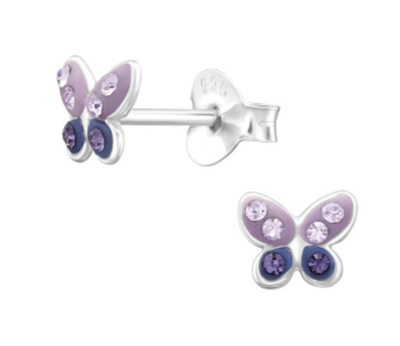 Kids Butterfly Stud Earrings