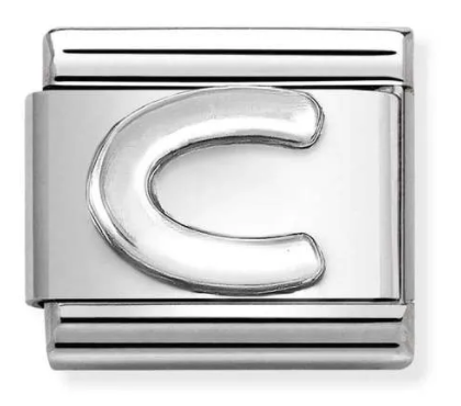 Silver Letter C Charm