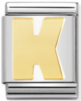 Letter k charm gold deals