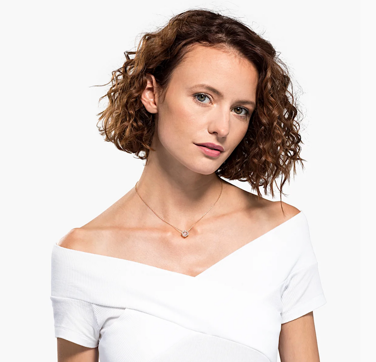 Sparkling Dance Pink Rosegold Necklace Forever Jewellery Online