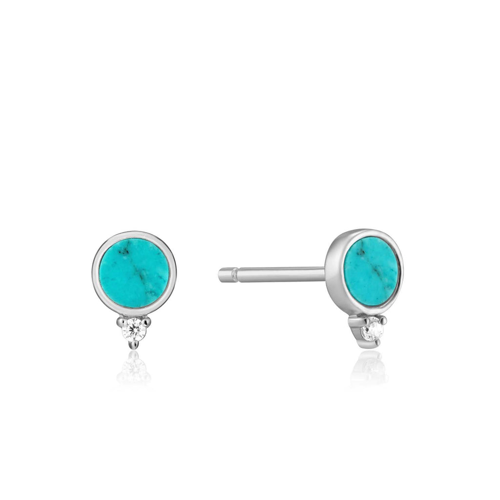 Hidden Gem - MOP & Turquoise Stud Earrings - 2 colours available