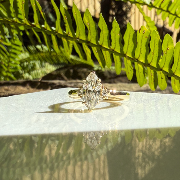 A Custom Marquise Ring with a Personal Touch 💍