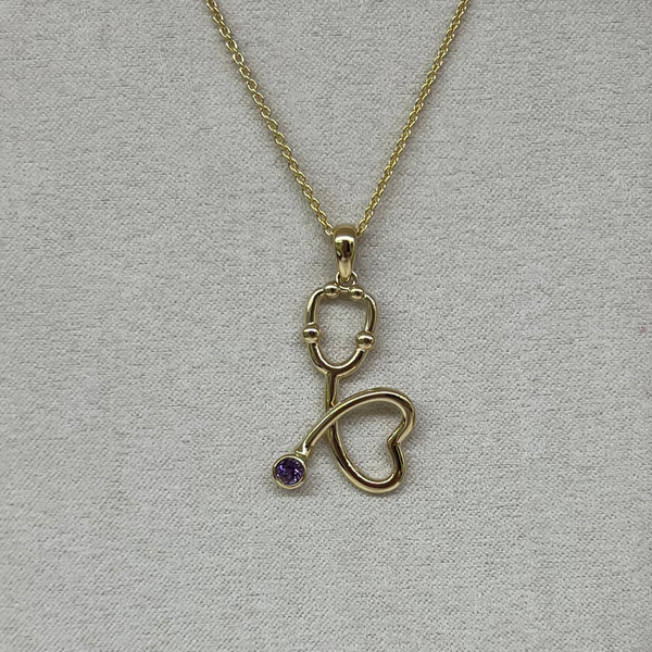 Custom Stethoscope Pendant for a Special Graduation 🩺🎓💜