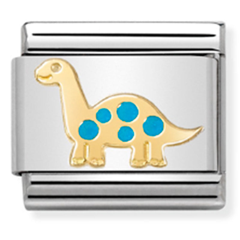 Animals - Brontosaurus Dinosaur Gold Charm