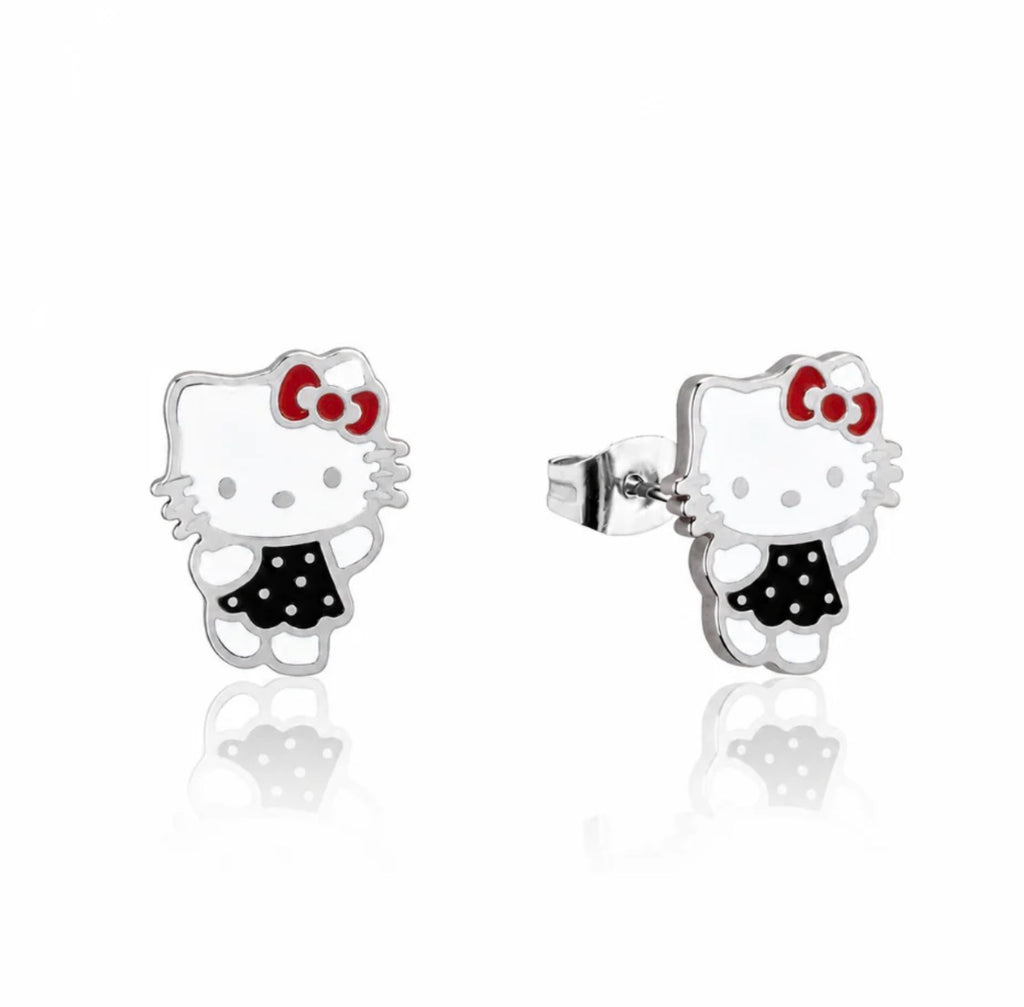 Sanrio - Hello Kitty Polka Dot Dress - Necklace & Stud Earring