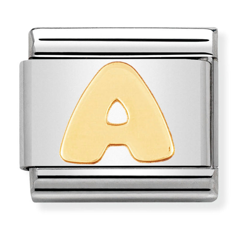 Gold - Letter A Charm