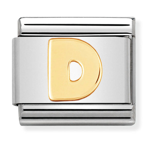 Gold - Letter D Charm