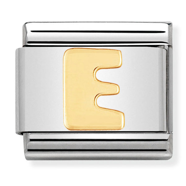 Gold - Letter E Charm
