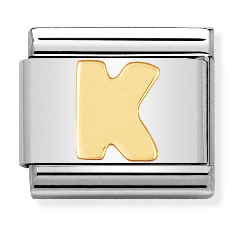 Gold - Letter K Charm