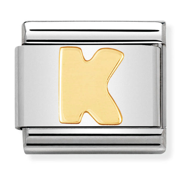 Gold - Letter K Charm
