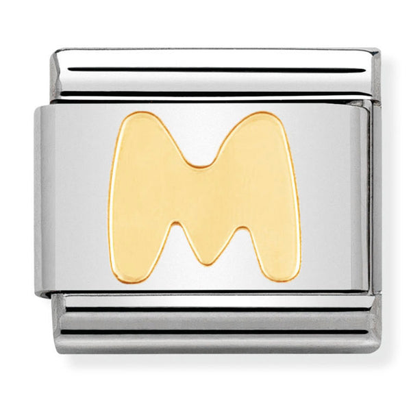Gold - Letter M Charm