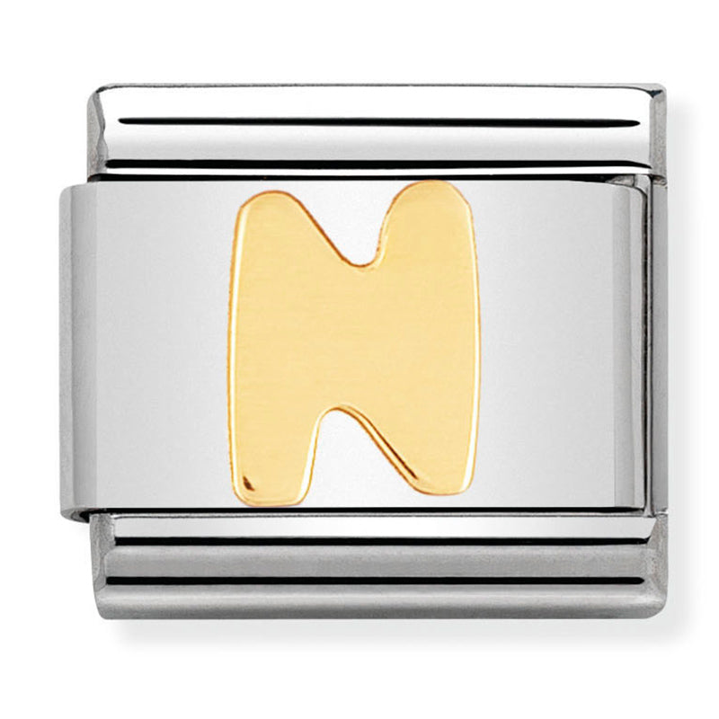 Gold - Letter N Charm