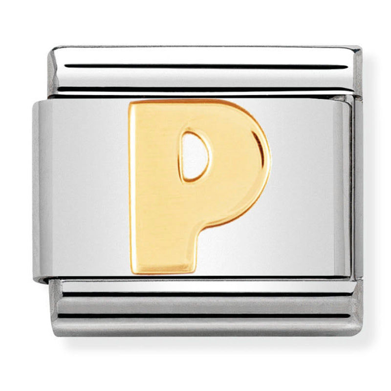 Gold - Letter P Charm