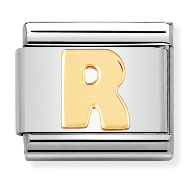 Gold - Letter R Charm