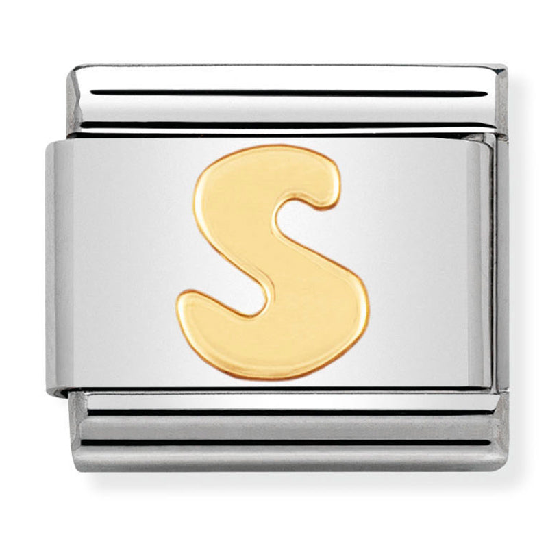 Gold - Letter S Charm