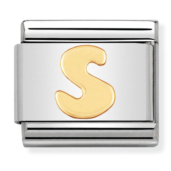 Gold - Letter S Charm