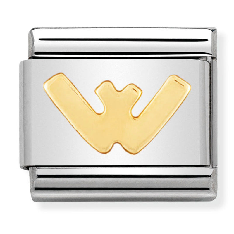 Gold - Letter W Charm