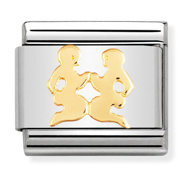 Zodiac - Gemini Gold Charm