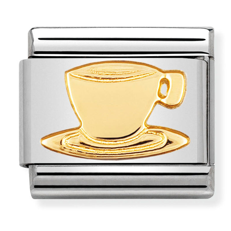 Food & Drinks - Coffee Cup Gold Charm