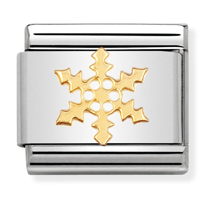 🎄Christmas - Christmas Snowflake Gold Charm