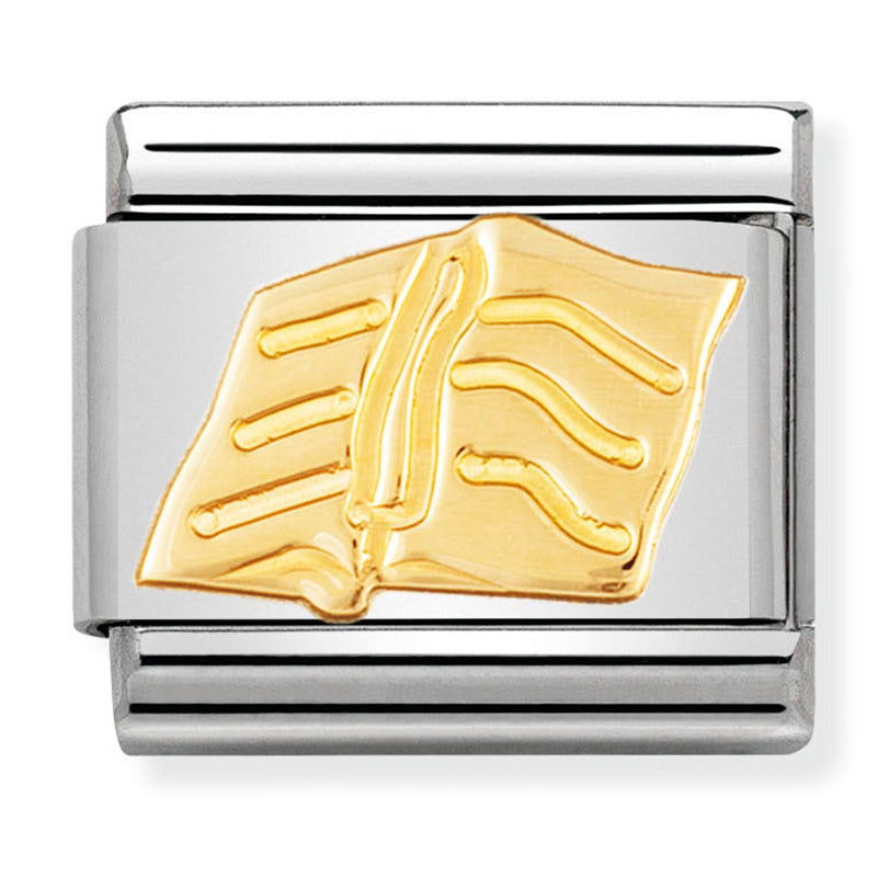 Hobbies - Book Gold Charm